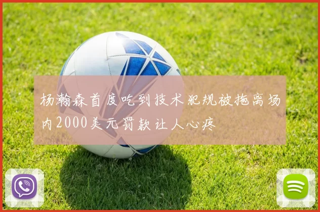 杨瀚森首度吃到技术犯规被拖离场内2000美元罚款让人心疼